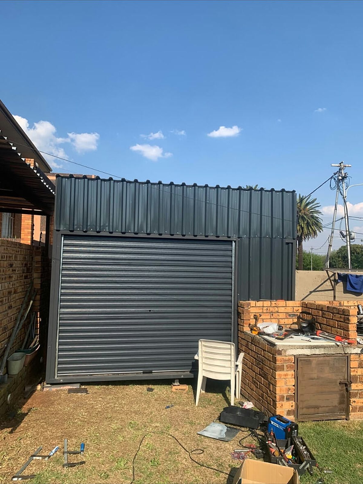Roller-door unit built to size